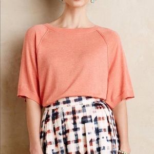 Anthropologie Moth East Falls Coral Top!